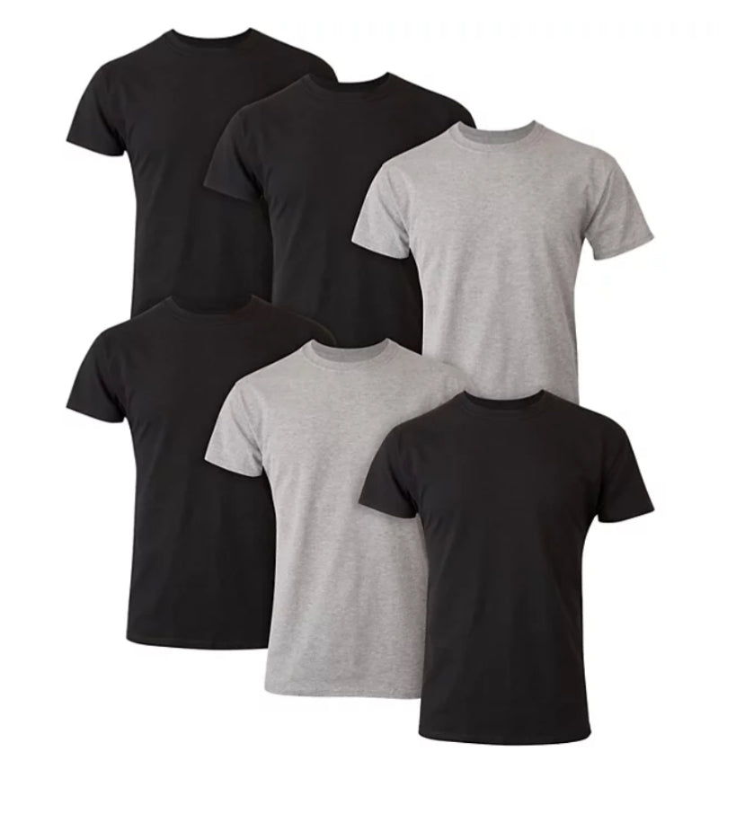 Hanes Best 6-Pack Crew T-Shirt