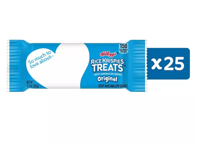 Kellogg's Rice Krispies Treats (1.3 oz., 25 ct.)