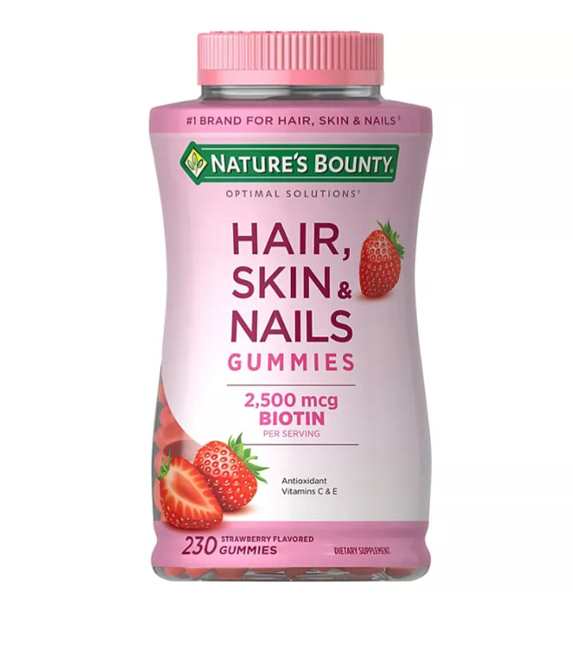 Nature's Bounty Hair, Skin, and Nails Vitamin Gummies With Biotin (230 ct.)