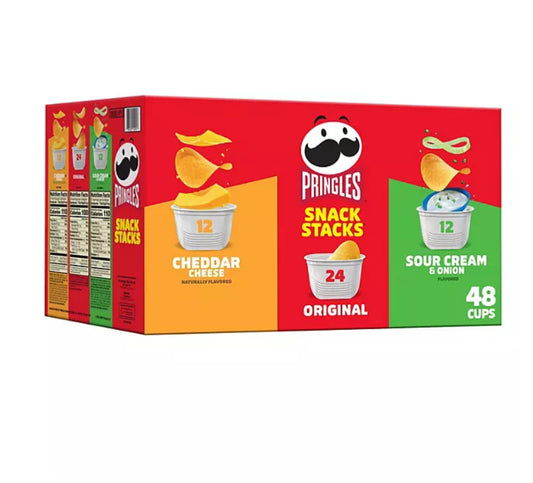 Pringles Potato Crisps Chips, Variety Pack, Snacks Stacks (33.8 oz. box, 48 ct.)