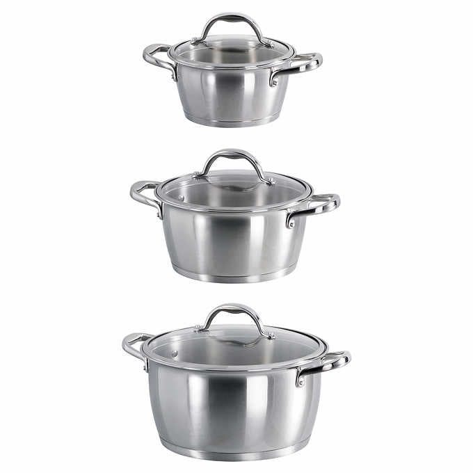 Tramontina 6-piece Stackable Sauce Pot Set