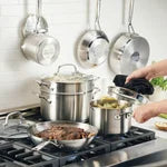 KitchenAid 11-Piece Tri-Ply Stainless Steel Cookware Set