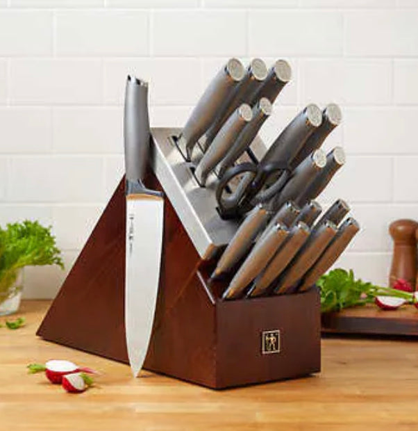 J A Henckels Modernist 20-piece Self-sharpening Knife Block Set