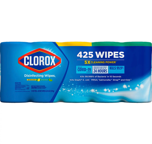 Clorox Disinfecting Bleach-Free Cleaning Wipes, Variety Pack (85 wipes/pk., 5 pk.)